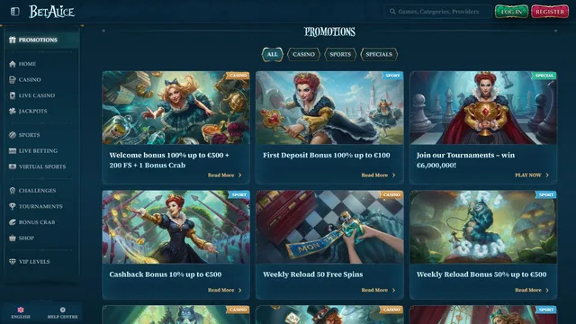 betalice casino promotions