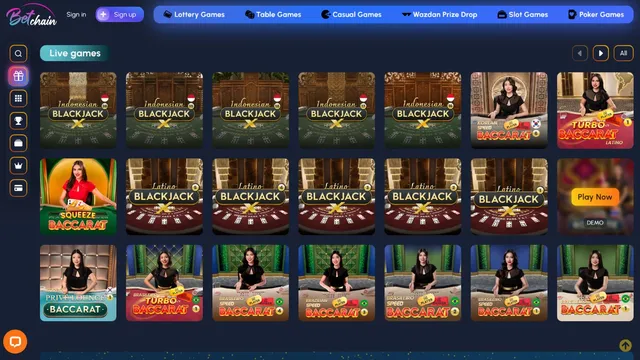 betchain casino live games