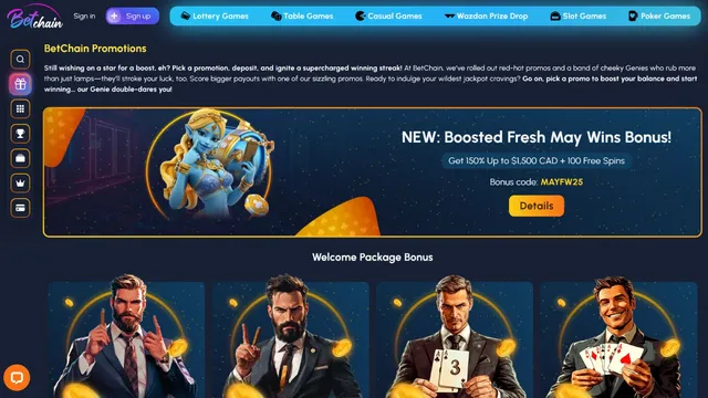 betchain casino promotions