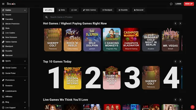 betcoin casino games