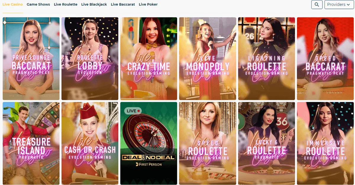 betflip casino live game