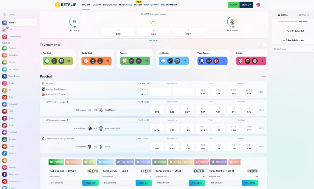 betflip casino sports