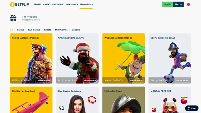 betflip casino promotions