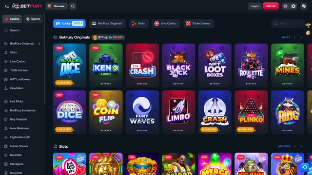 betfury casino games