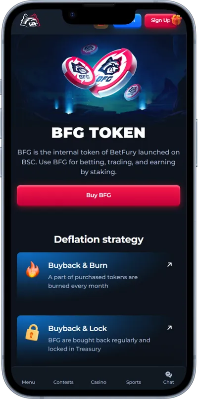 betfury casino phone token