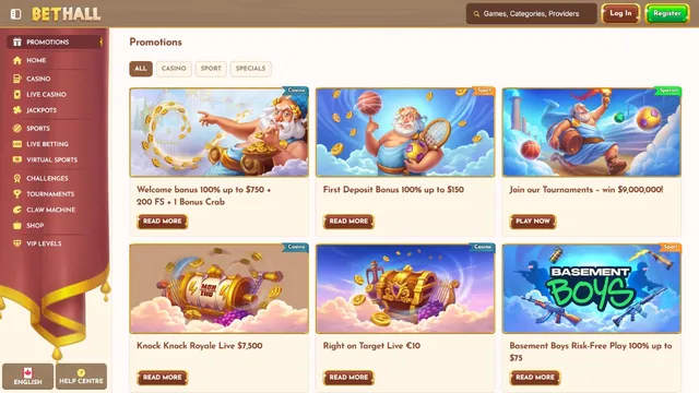 bethall casino promotions