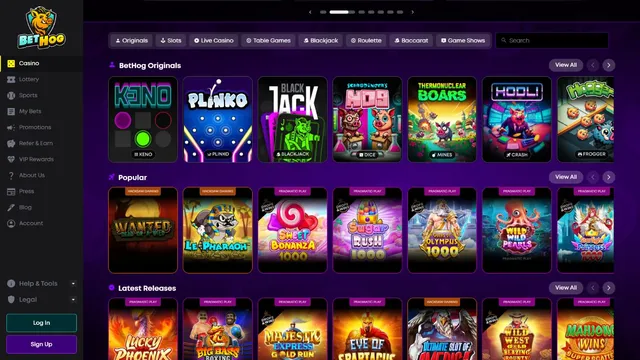 bethog casino games