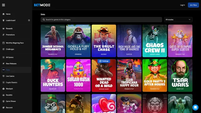betmode casino games