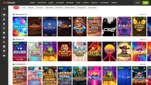 betonline casino games