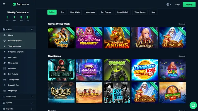 betpanda.io casino games