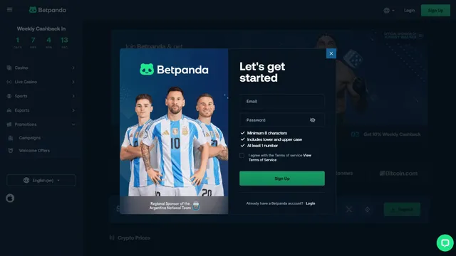 betpanda.io casino registration