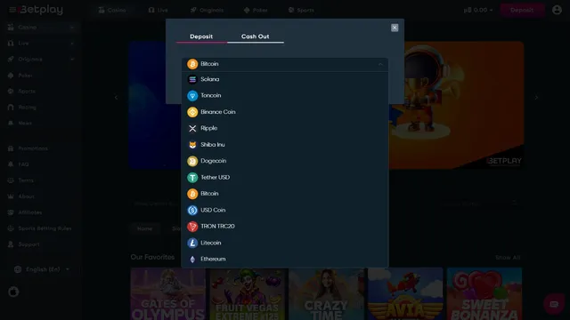 betplay casino deposit