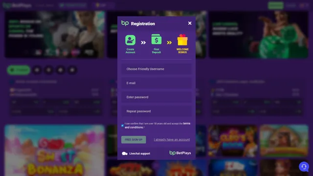 betplays casino registration