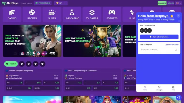 betplays casino support