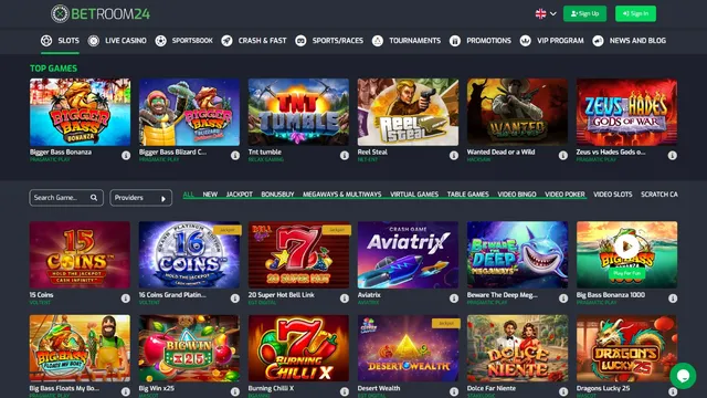 betroom24 casino games