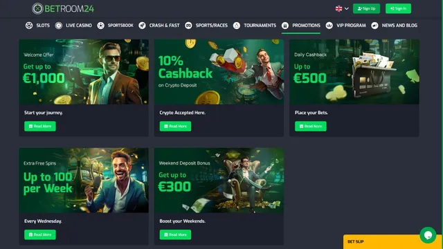 betroom24 casino promotions