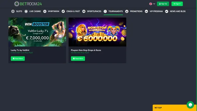 betroom24 casino tournaments