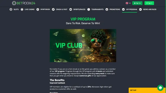 betroom24 casino vip club