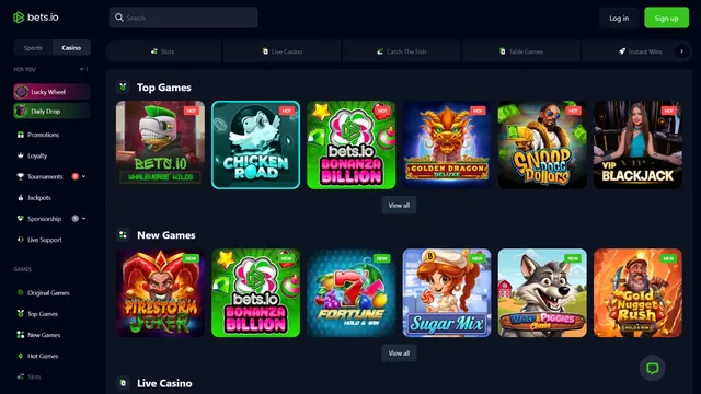 bets.io casino games