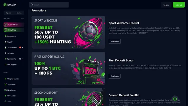 bets.io casino promotions
