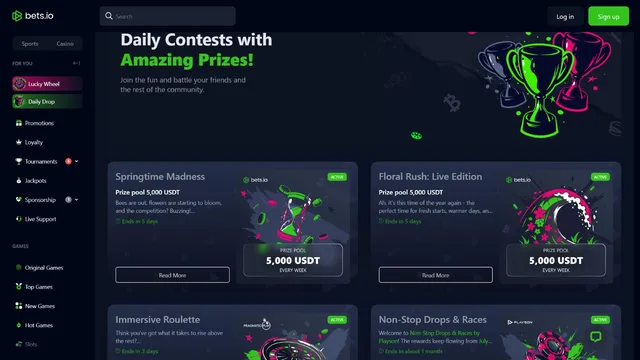 bets.io casino tournaments