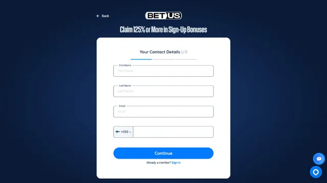 betus casino registration