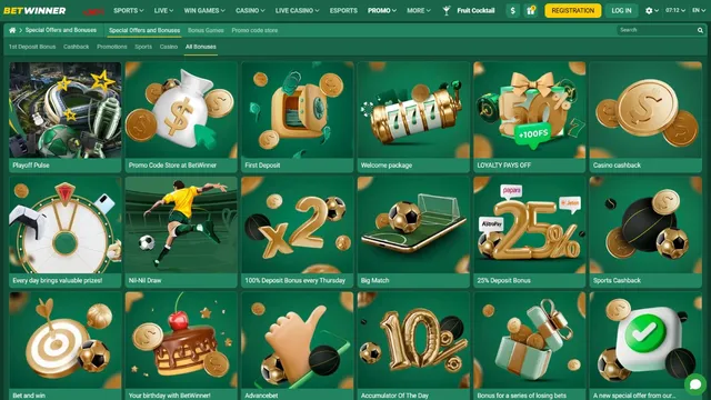 betwinner casino promotions