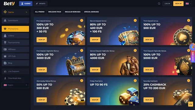 bety casino promotions
