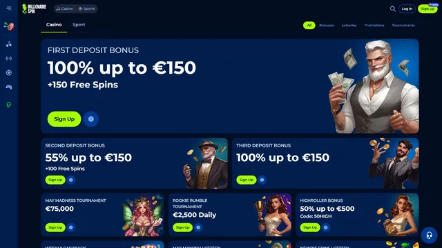 billionairespin casino v promotions