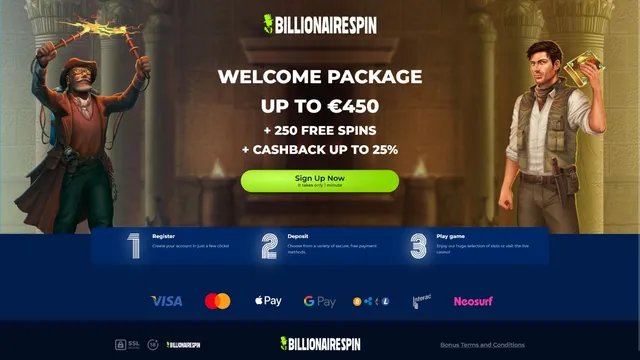 billionairespin casino v welcome bonus