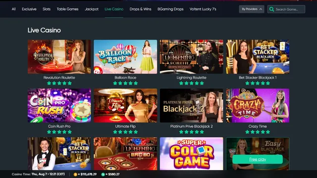 bitcoin.com casino live games