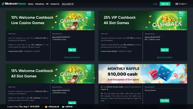 bitcoin.com casino promotions