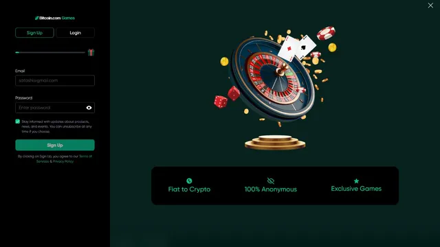 bitcoin.com casino registration