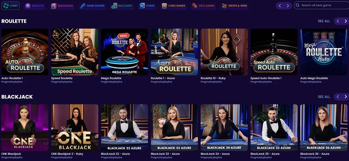 bitdreams casino live games