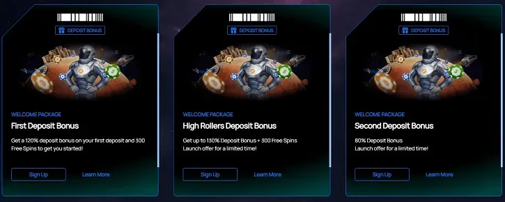 bitspin casino welcome bonuses