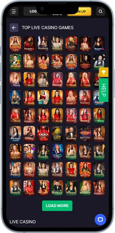 bitstarz casino phone screen live games
