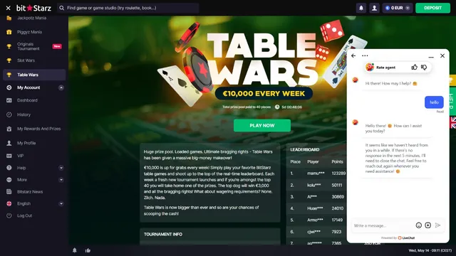 bitstarz casino support