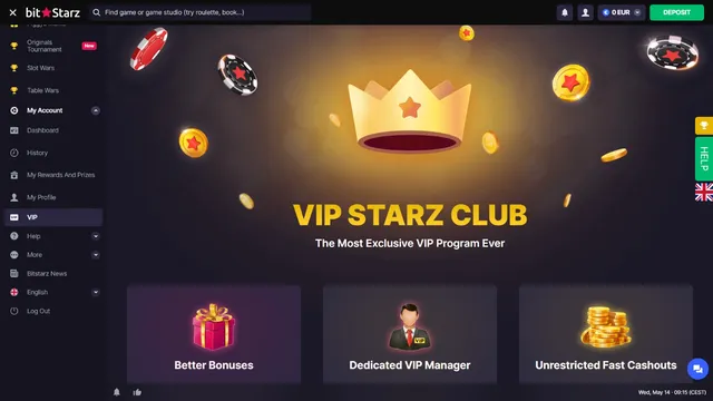 bitstarz casino vip club