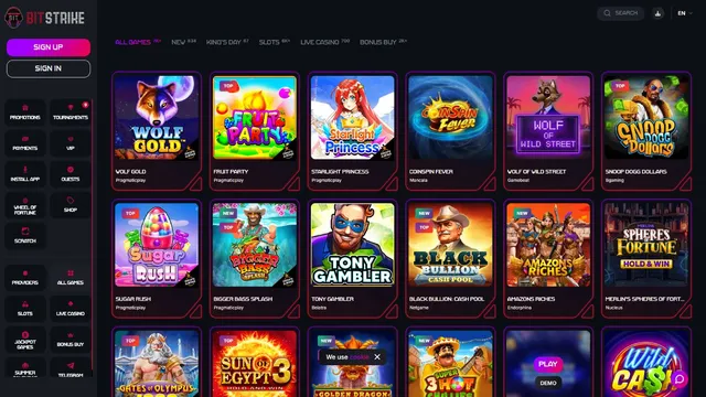 bitstrike casino games