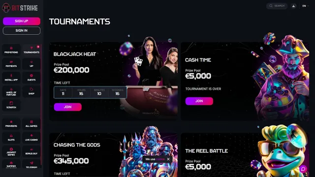 bitstrike casino tournaments