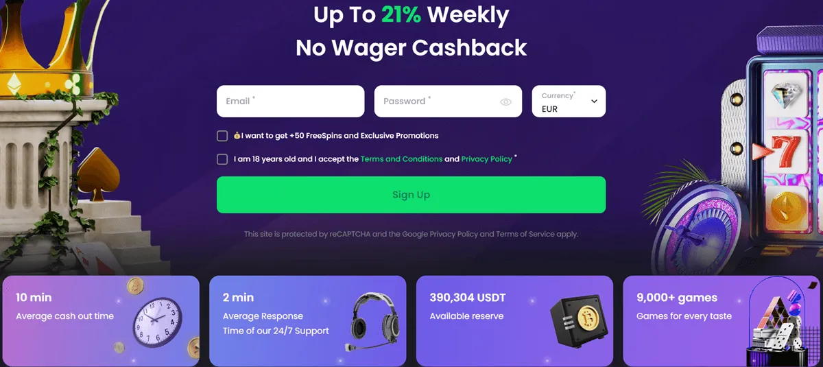 bitvegas casino bonuses