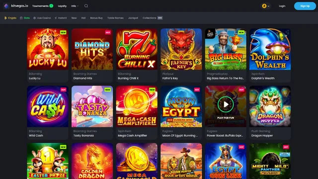 bitvegas.io casino games
