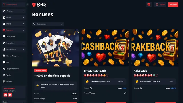 bitz casino promotions