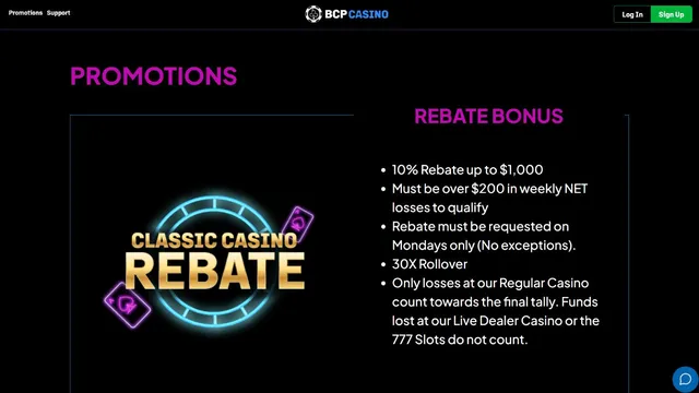 black chip poker casino promotions