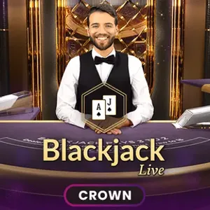 blackjack live crown game icon