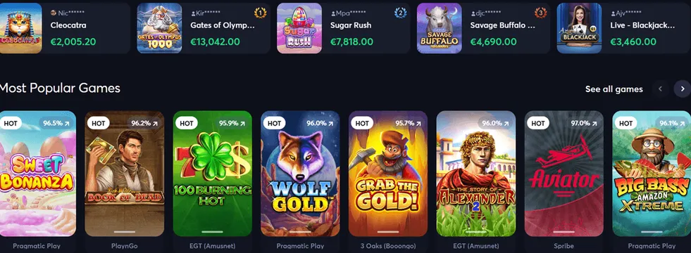 blazzio casino games
