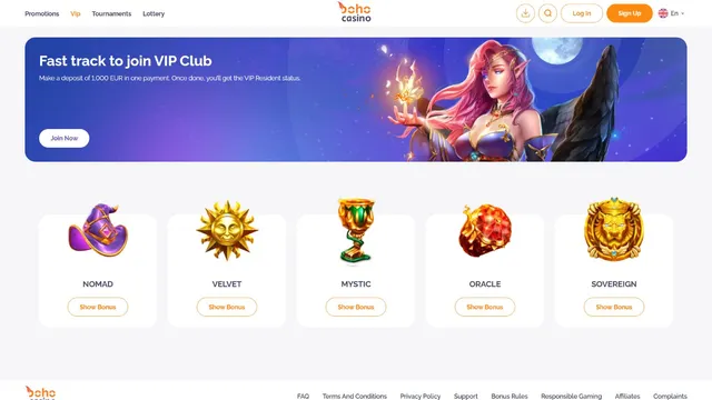 boho casino vip club