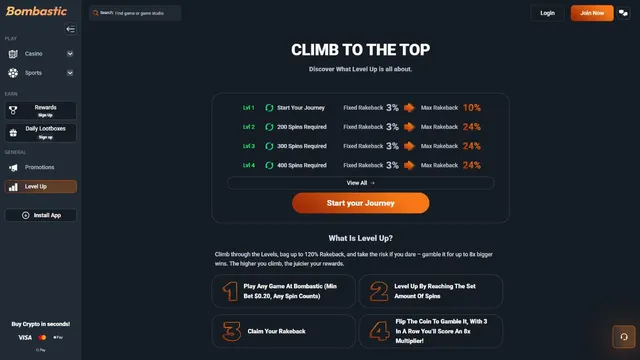 bombastic casino loyalty program