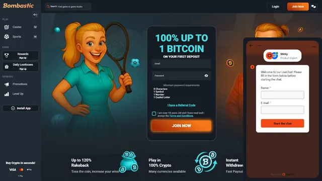 bombastic casino support