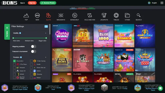bons casino games